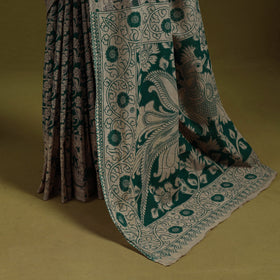 Printed cotton nellore kalamkari saree 02 - handcrafted