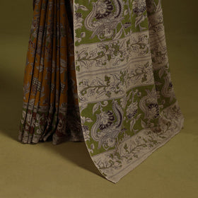 Printed cotton nellore kalamkari saree 04 - handcrafted