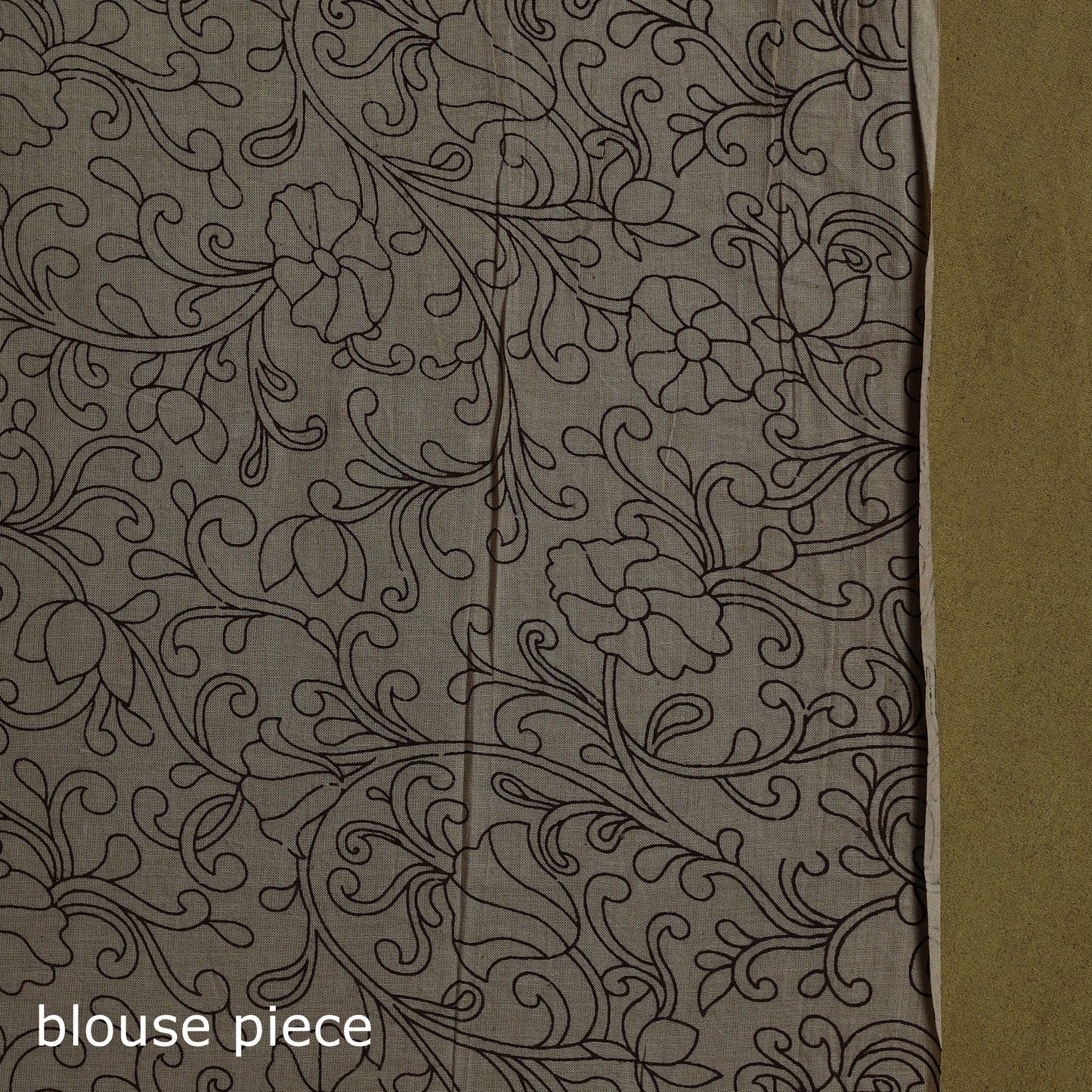 Printed cotton nellore kalamkari saree 05 - handcrafted