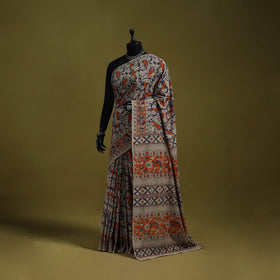 Printed cotton nellore kalamkari saree 05 - handcrafted