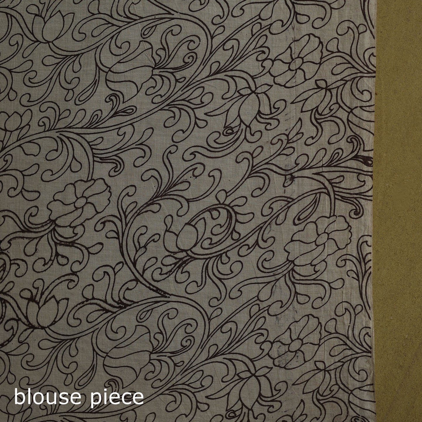 Printed cotton nellore kalamkari saree 07 - handcrafted