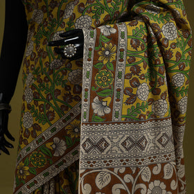 Printed cotton nellore kalamkari saree 09 - handcrafted