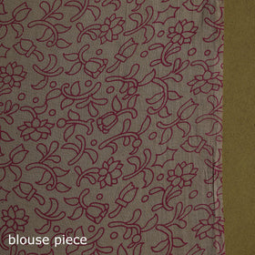 Printed cotton nellore kalamkari saree 10 - handcrafted