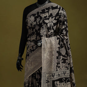 Printed cotton nellore kalamkari saree 11 - handcrafted