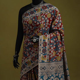 Printed cotton nellore kalamkari saree 12 - handcrafted