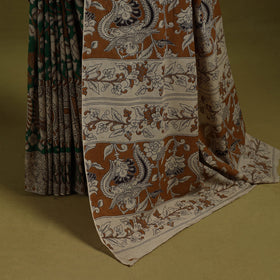 Printed cotton nellore kalamkari saree 13 - handcrafted