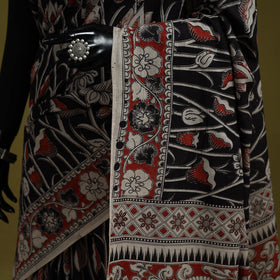 Printed cotton nellore kalamkari saree 14 - handcrafted
