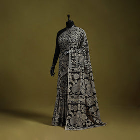 Printed cotton nellore kalamkari saree 17 - handcrafted