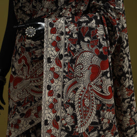 Printed cotton nellore kalamkari saree 21 - handcrafted