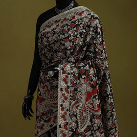 Printed cotton nellore kalamkari saree 21 - handcrafted