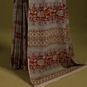 Printed cotton nellore kalamkari saree 22 - handcrafted