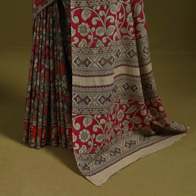 Printed cotton nellore kalamkari saree 23 - handcrafted