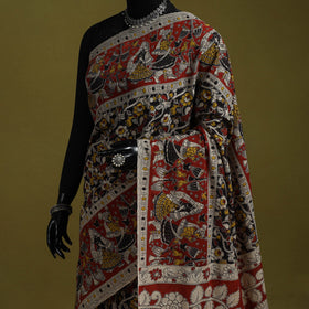 Printed cotton nellore kalamkari saree 24 - handcrafted