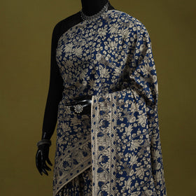 Printed cotton nellore kalamkari saree 25 - handcrafted