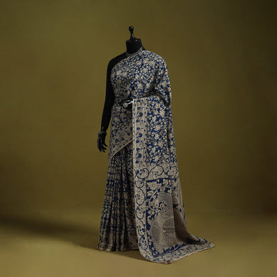 Printed cotton nellore kalamkari saree 25 - handcrafted