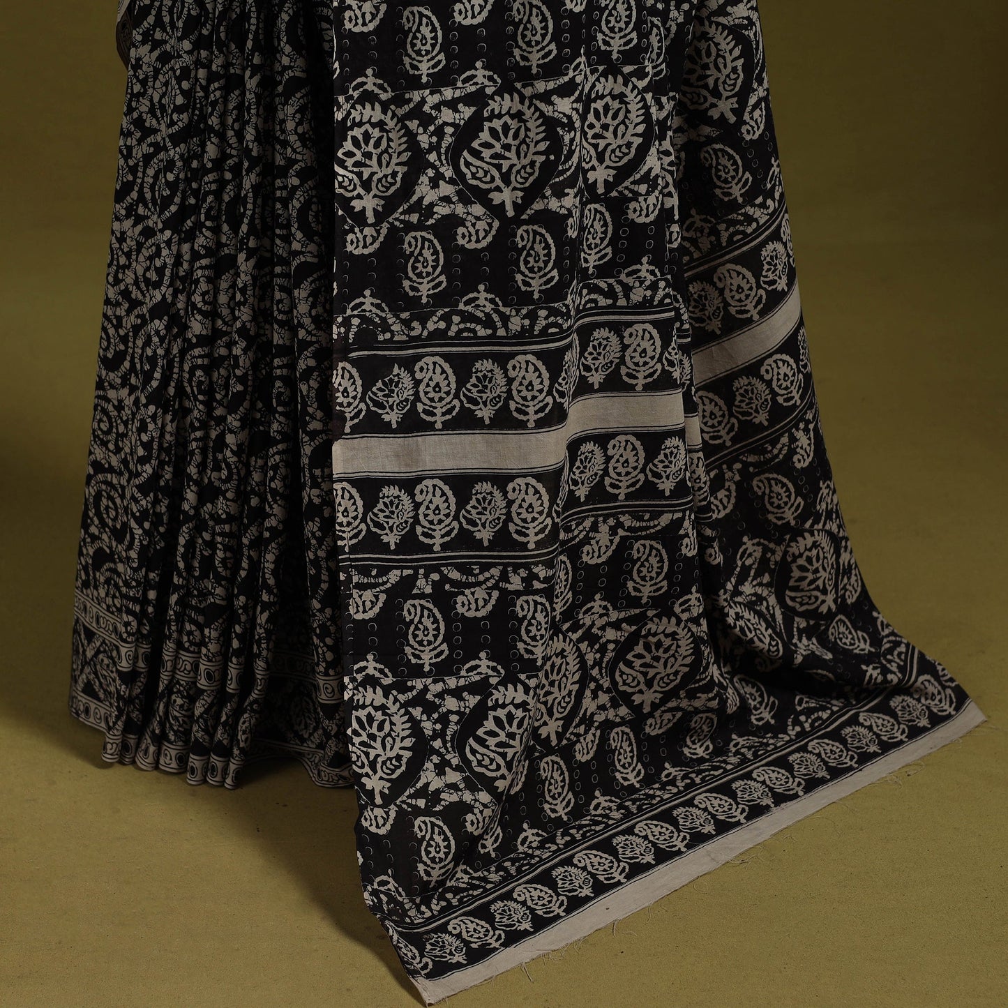 Printed cotton nellore kalamkari saree 26 - handcrafted