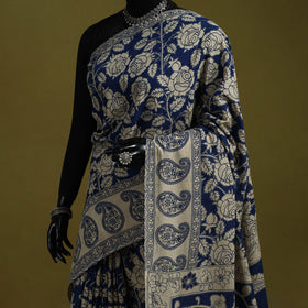 Printed cotton nellore kalamkari saree 27 - handcrafted