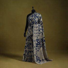 Printed cotton nellore kalamkari saree 27 - handcrafted