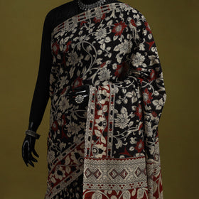 Printed cotton nellore kalamkari saree 29 - handcrafted