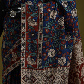 Printed cotton nellore kalamkari saree 30 - handcrafted