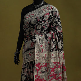 Printed cotton nellore kalamkari saree 32 - handcrafted