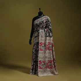 Printed cotton nellore kalamkari saree 32 - handcrafted