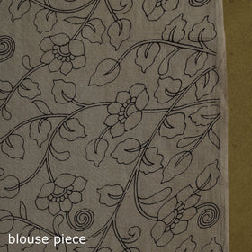 Printed cotton nellore kalamkari saree 32 - handcrafted