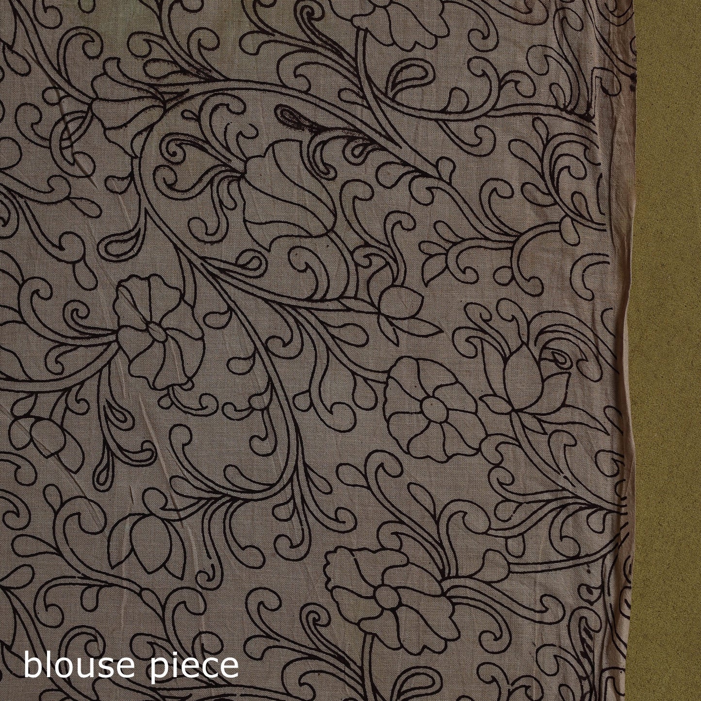 Printed cotton nellore kalamkari saree 34 - handcrafted