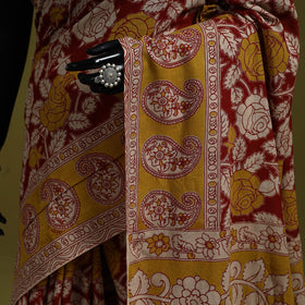 Printed cotton nellore kalamkari saree 36 - handcrafted