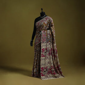 Printed cotton nellore kalamkari saree 42 - handcrafted