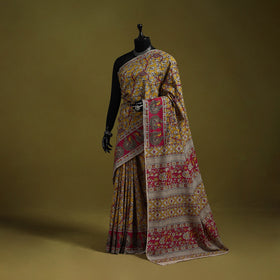 Printed cotton nellore kalamkari saree 43 - handcrafted