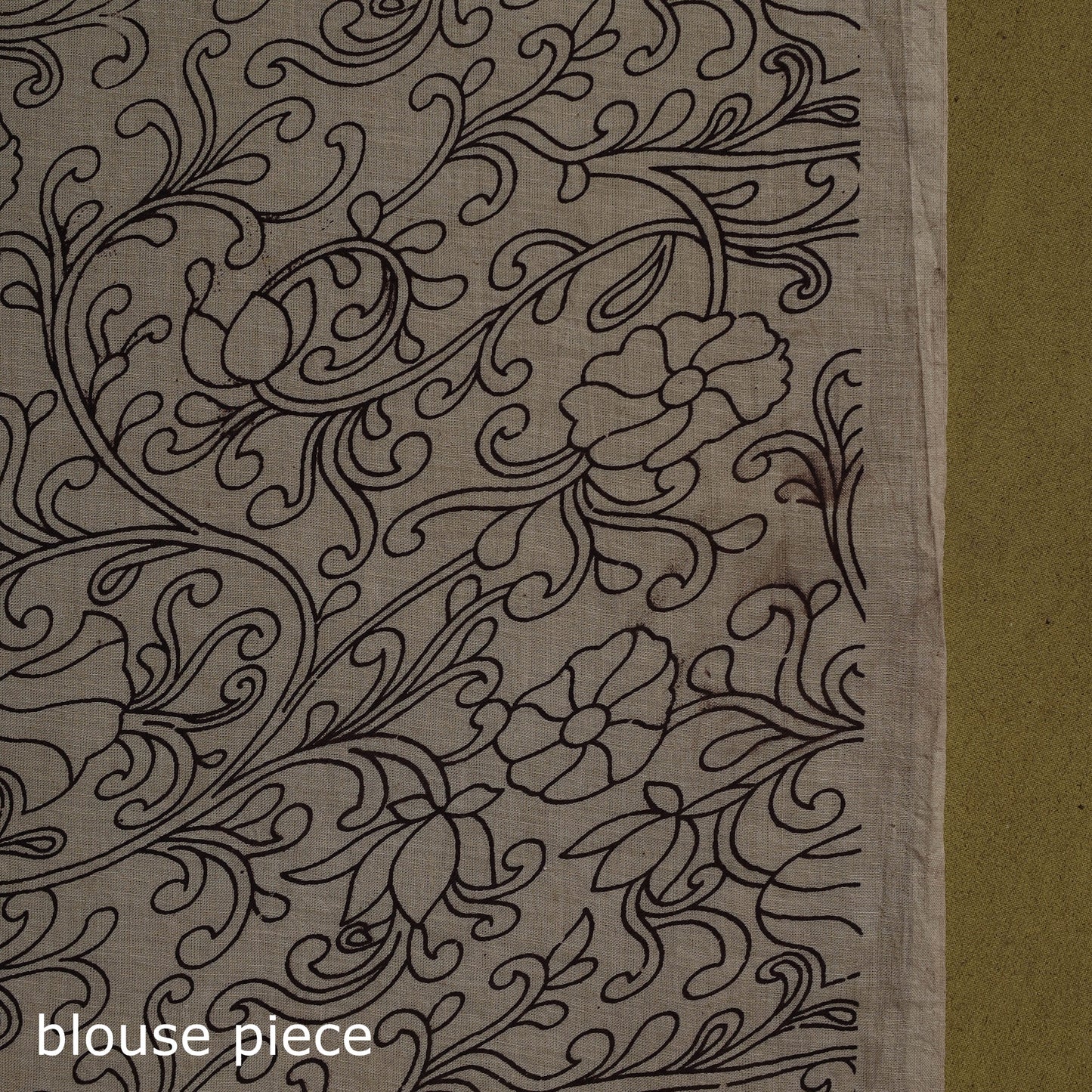 Printed cotton nellore kalamkari saree 43 - handcrafted