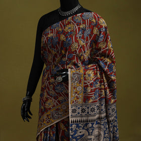 Printed cotton nellore kalamkari saree 45 - handcrafted