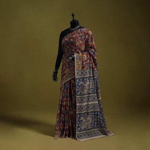 Printed cotton nellore kalamkari saree 45 - handcrafted