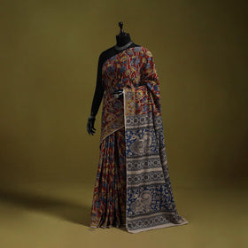 Printed cotton nellore kalamkari saree 45 - handcrafted