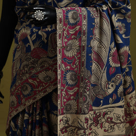 Printed cotton nellore kalamkari saree 47 - handcrafted