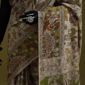 Printed cotton nellore kalamkari saree 48 - handcrafted