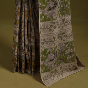 Printed cotton nellore kalamkari saree 48 - handcrafted