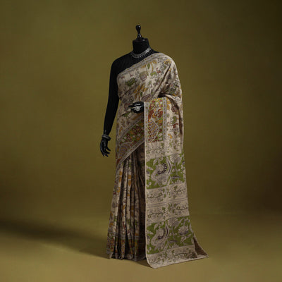 Printed cotton nellore kalamkari saree 48 - handcrafted