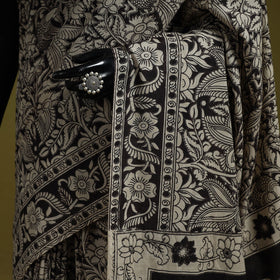 Printed cotton nellore kalamkari saree 49 - handcrafted