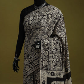 Printed cotton nellore kalamkari saree 49 - handcrafted