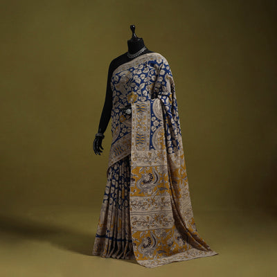 Printed cotton nellore kalamkari saree 50 - handcrafted