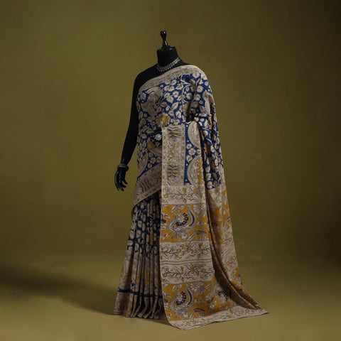 Printed cotton nellore kalamkari saree 50 - handcrafted