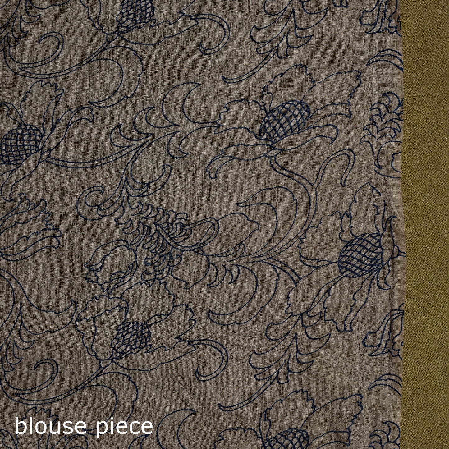 Printed cotton nellore kalamkari saree 50 - handcrafted