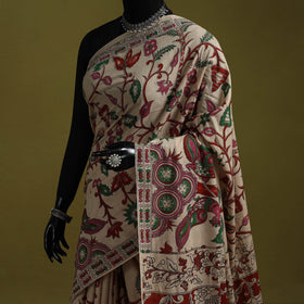 Printed cotton nellore kalamkari saree 51 - handcrafted