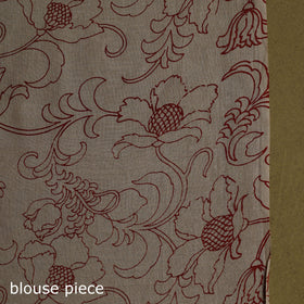 Printed cotton nellore kalamkari saree 51 - handcrafted