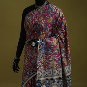 Printed cotton nellore kalamkari saree 53 - handcrafted