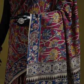 Printed cotton nellore kalamkari saree 53 - handcrafted