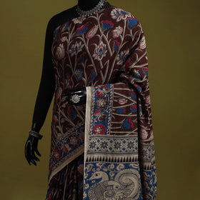 Printed cotton nellore kalamkari saree 54 - handcrafted