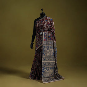 Printed cotton nellore kalamkari saree 54 - handcrafted